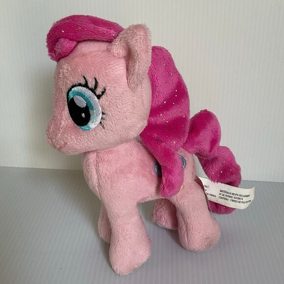 2013 My Little Pony Pinkie Pie Plush Aurora World Stuffed Animal Sparkle Hair - Picture 2 of 13
